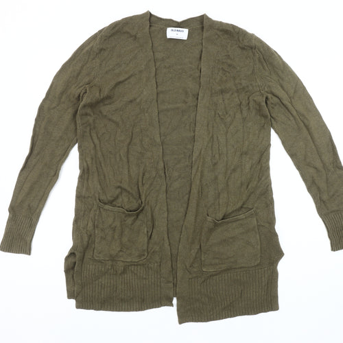 Old Navy Women's Green Open Front Cardigan, Size M, Casual Knitwear
