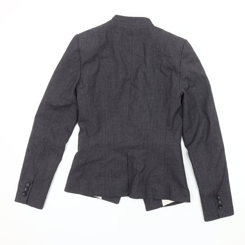 H&M Women's Grey Blazer - Size 6 Classic Fit