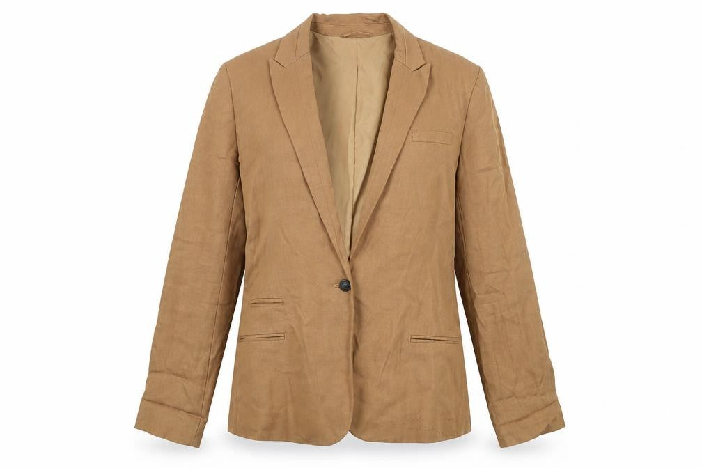 Front view of Next Women's Brown Suit Jacket, size 8, Workwear
