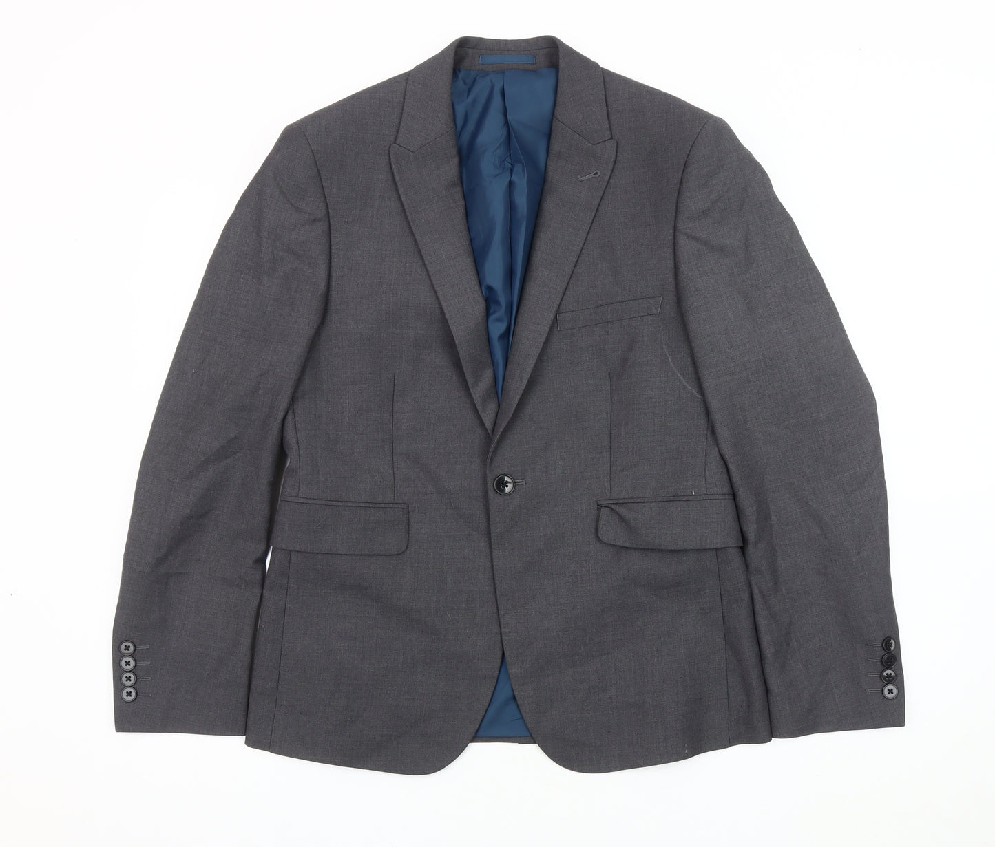 Burton Menswear Grey Slim Fit Men's Blazer 38S
