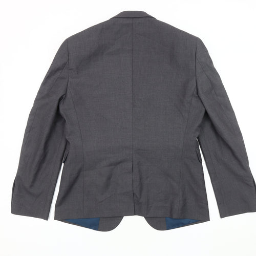 Burton Menswear Grey Slim Fit Men's Blazer 38S