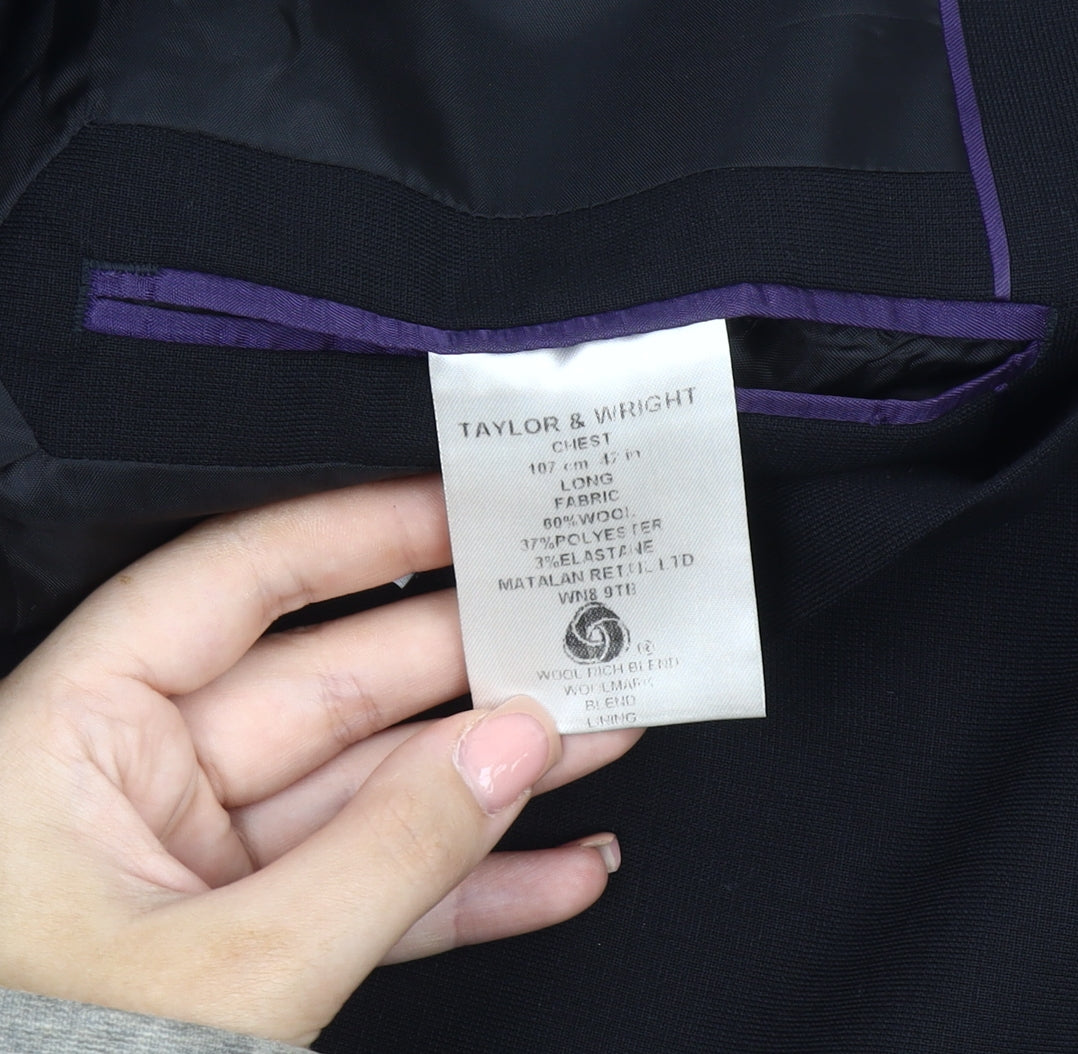 Taylor & Wright Men's Blue Blazer 42L