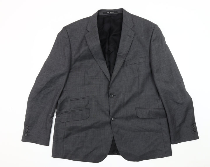 Jeff Banks Men's Grey Blazer, Size 42, Regular Fit