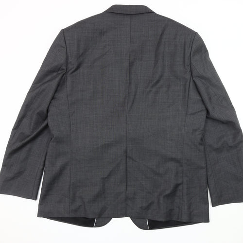 Jeff Banks Men's Grey Blazer, Size 42, Regular Fit