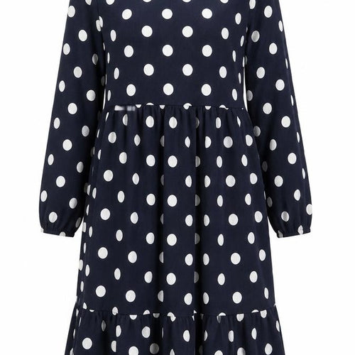 Marks and Spencer Women Blue Polka Dot Dress Size 12-14