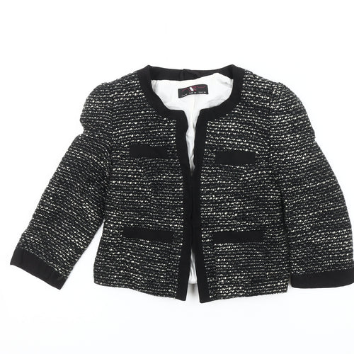 New Look Women's Black Bouclé Blazer Size 10