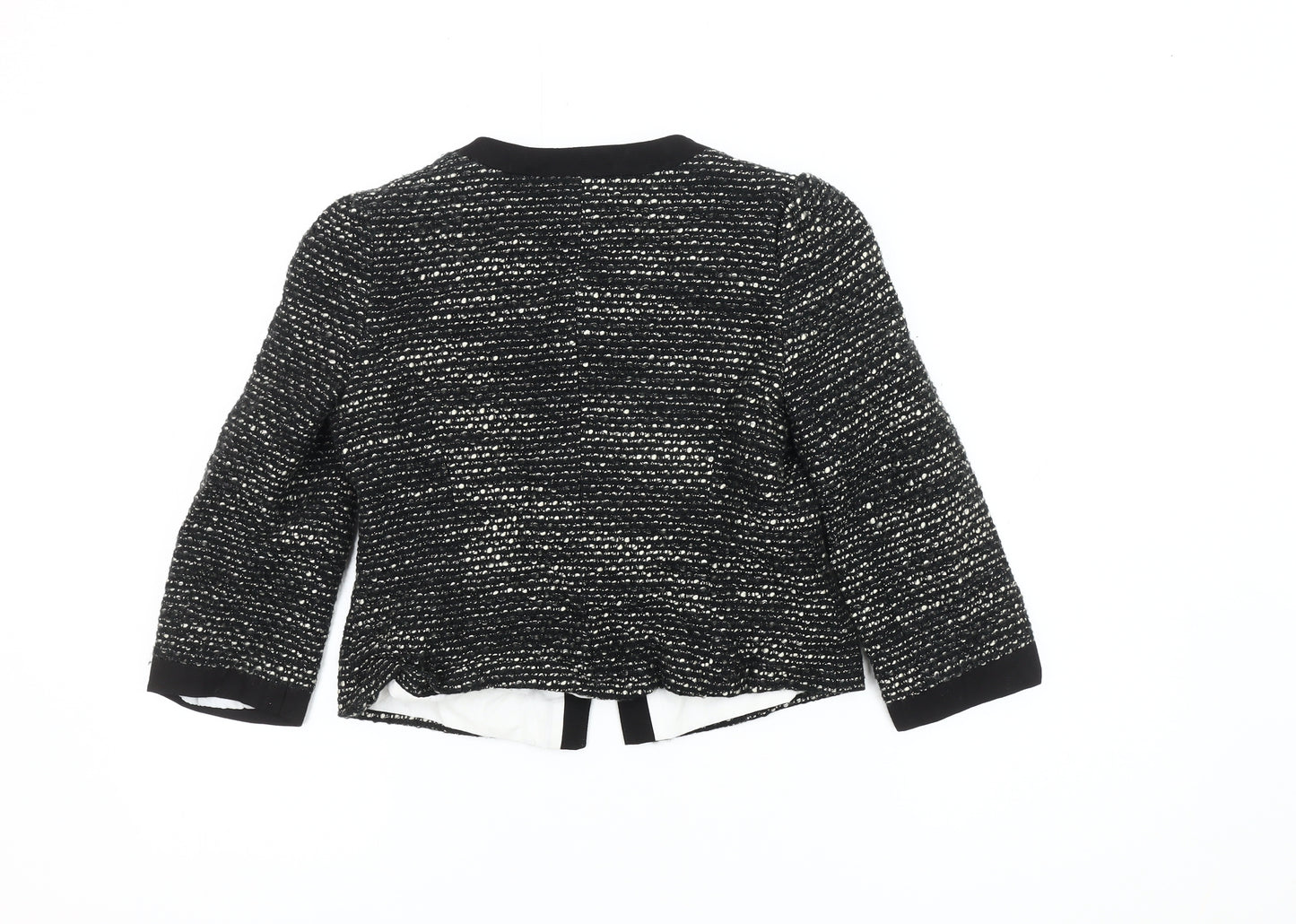New Look Women's Black Bouclé Blazer Size 10