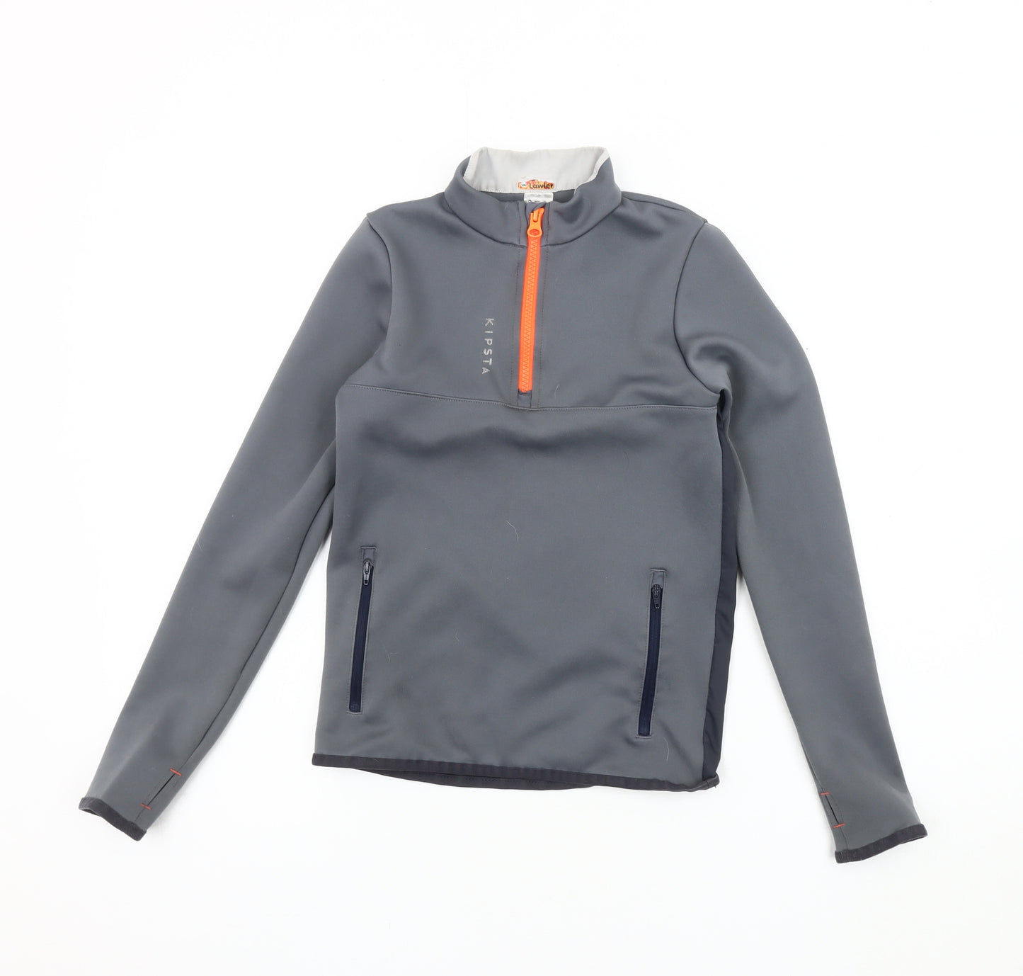 Decathlon Boys Grey 1/2 Zip Sweatshirt, 10-11 Years