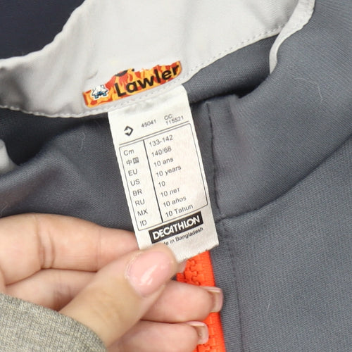 Decathlon Boys Grey 1/2 Zip Sweatshirt, 10-11 Years