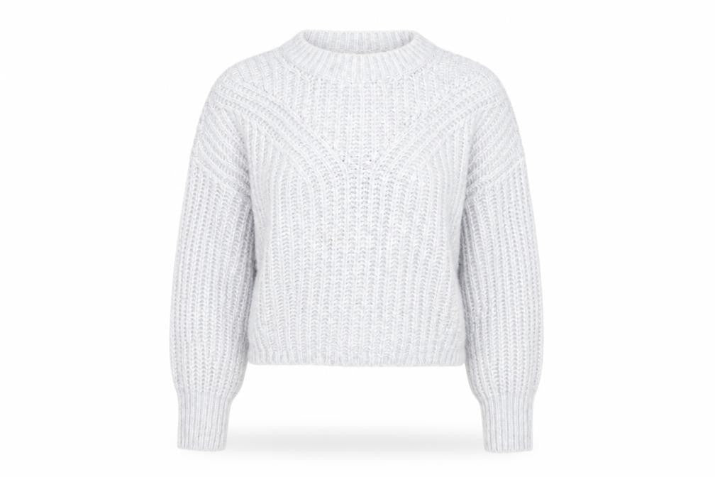 Abercrombie & Fitch Grey Chunky Knit Women's Jumper XS