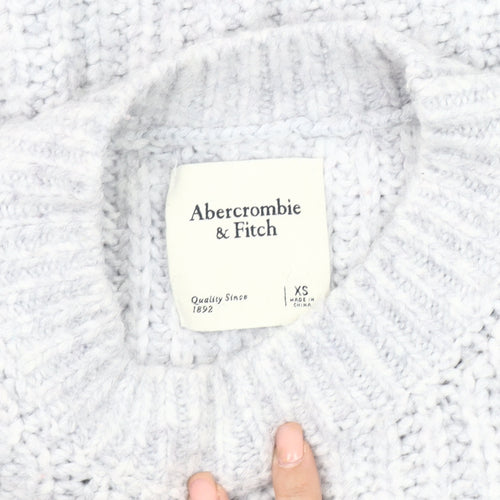 Abercrombie & Fitch Grey Chunky Knit Women's Jumper XS