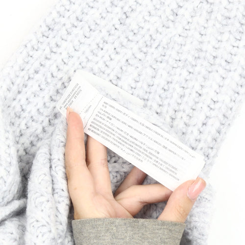 Abercrombie & Fitch Grey Chunky Knit Women's Jumper XS