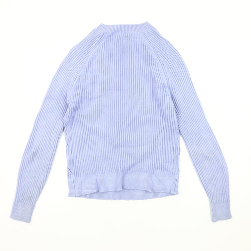 Marks and Spencer Women's Blue Knit Pullover Jumper