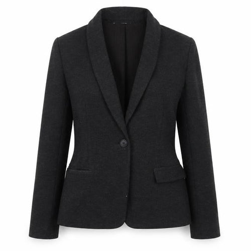 Mango Women's Black Blazer S, Classic Shawl Lapel