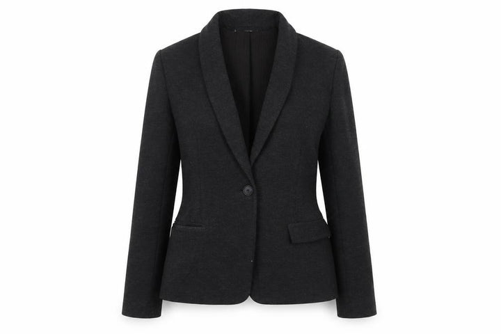 Mango Women's Black Blazer S, Classic Shawl Lapel