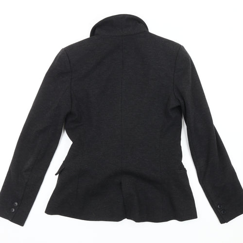 Mango Women's Black Blazer S, Classic Shawl Lapel