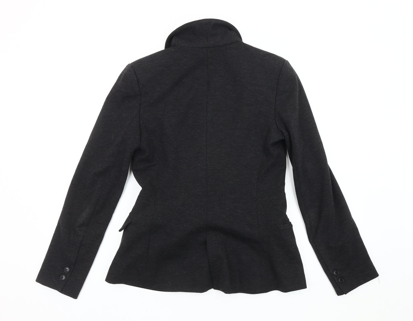 Mango Women's Black Blazer S, Classic Shawl Lapel