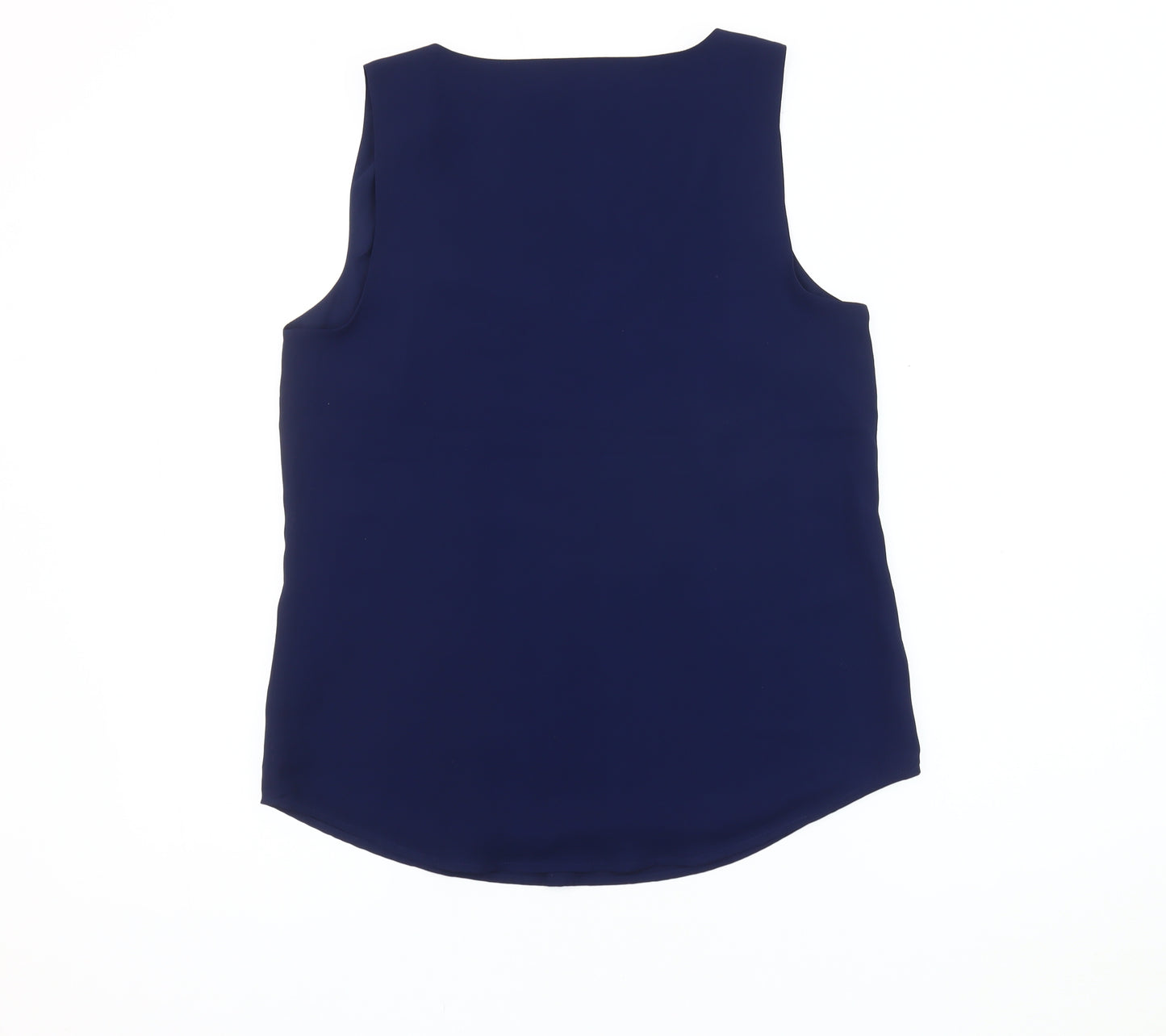 Oasis Women's Blue Sleeveless V-Neck Tank Top Size 10