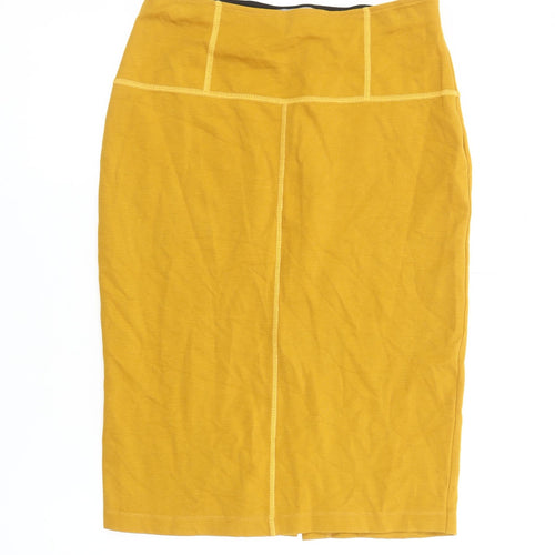 Maria Bellentani Yellow Pencil Skirt S Women