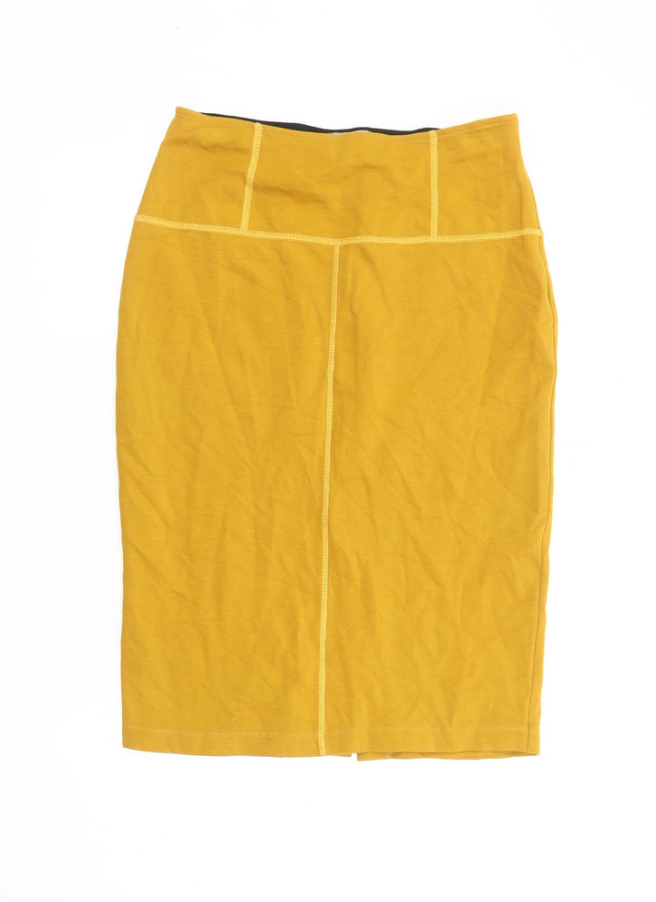 Maria Bellentani Yellow Pencil Skirt S Women