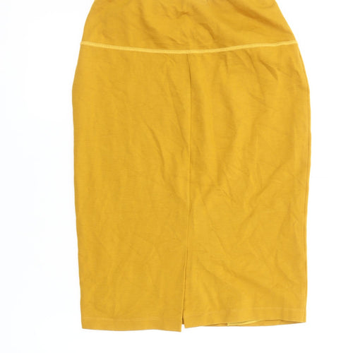 Maria Bellentani Yellow Pencil Skirt S Women