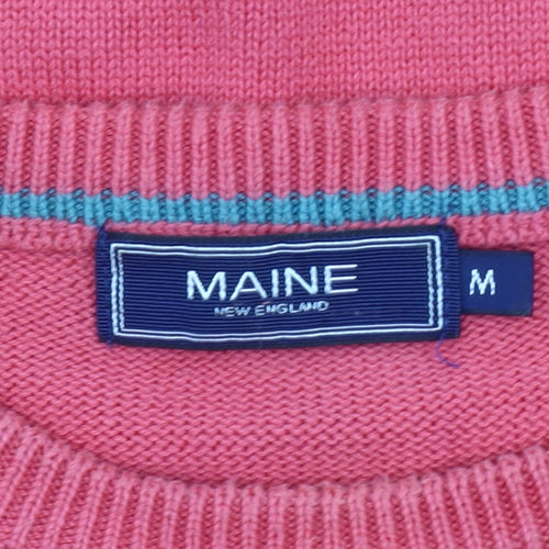 Maine New England Men's Red Pullover Jumper - Medium