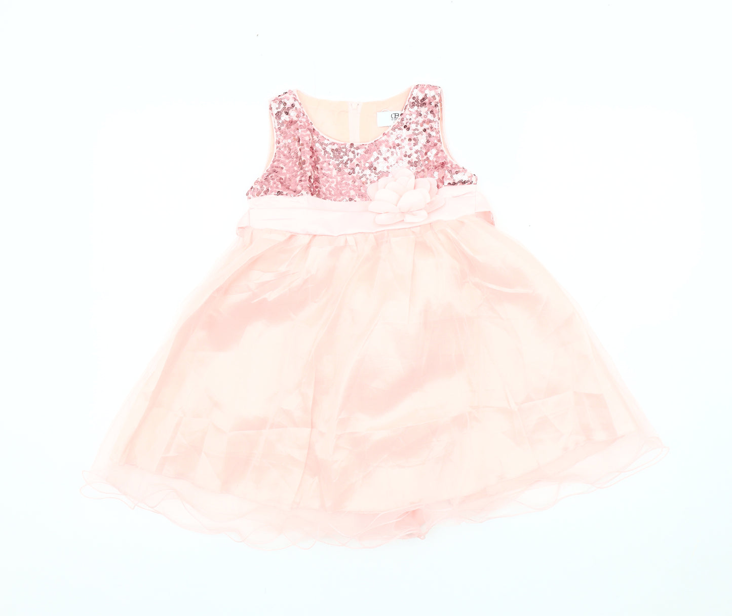 Discoball Girls Pink Sequin Tutu Dress, Size 110