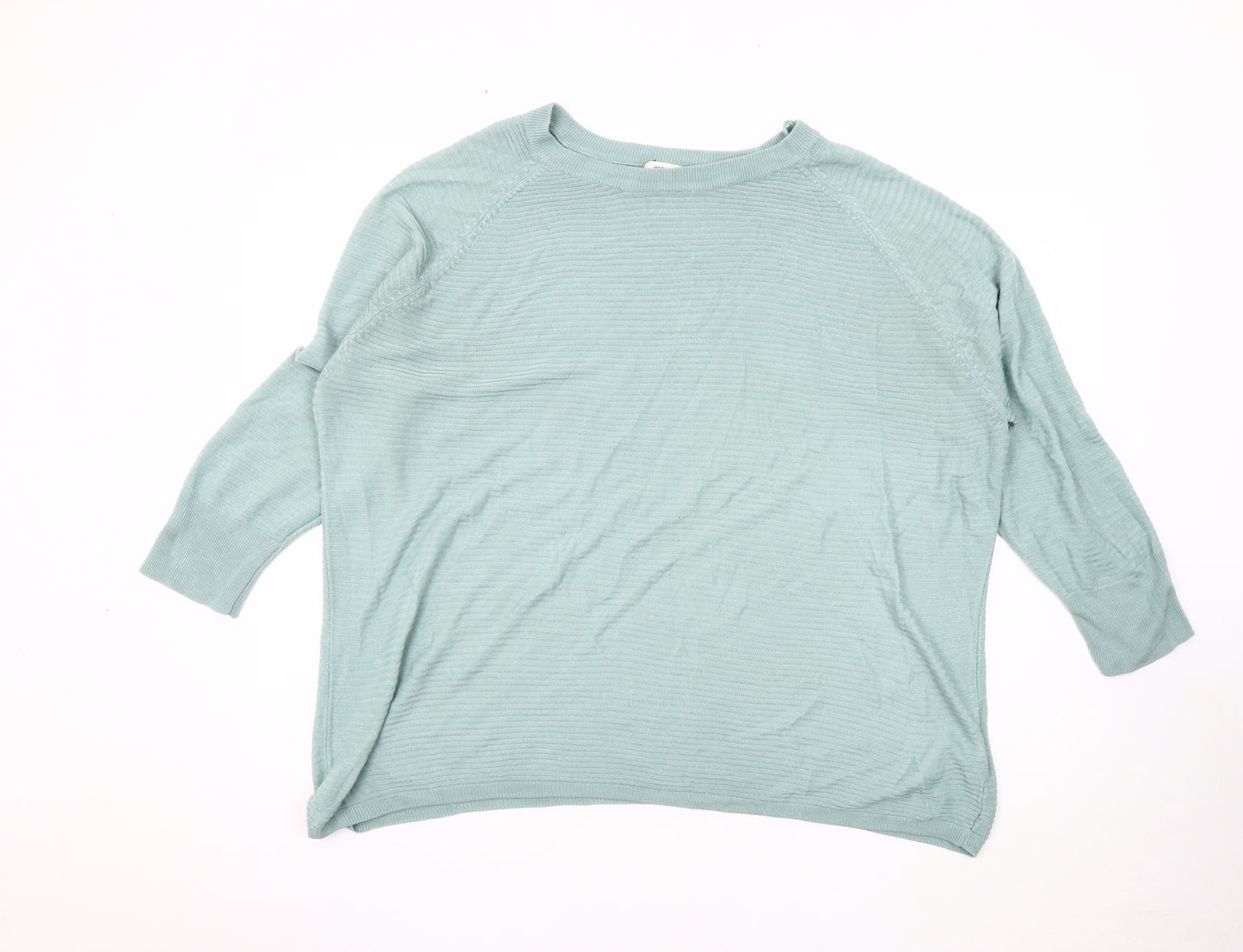 Jacqueline de Yong Women's Blue Crew Neck Pullover Jumper L