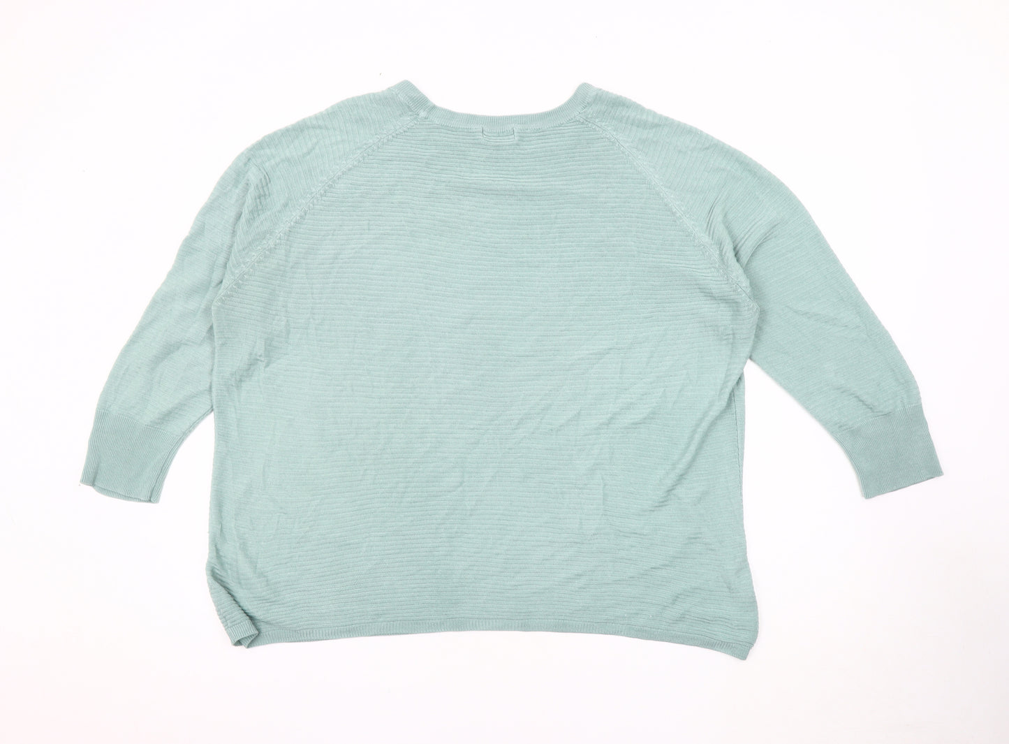 Jacqueline de Yong Women's Blue Crew Neck Pullover Jumper L