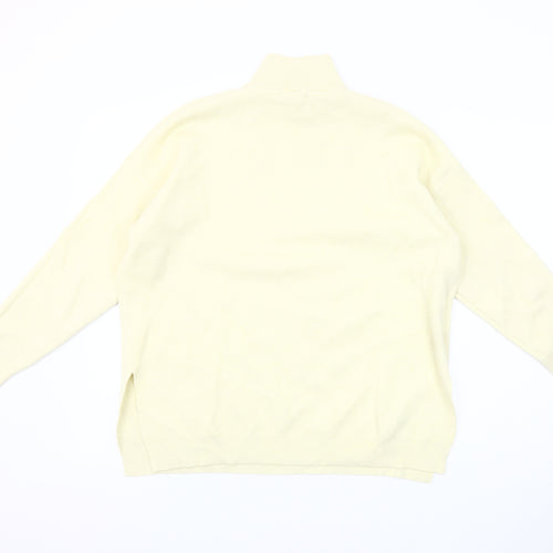 Stradivarius Women's Ivory Mock Neck Jumper