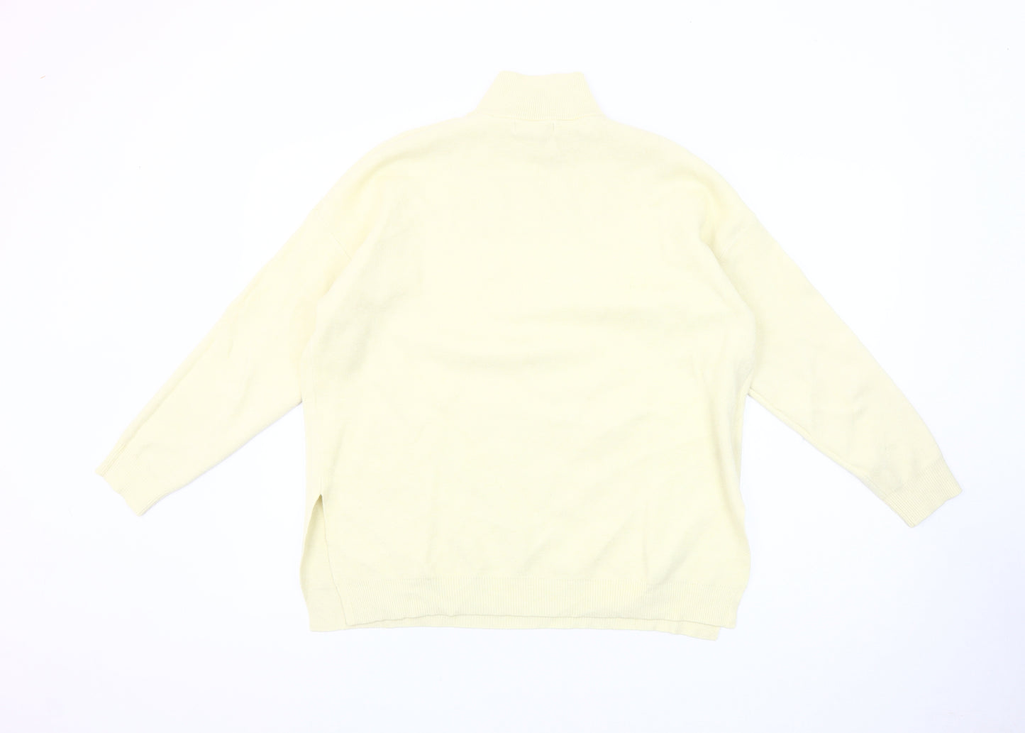 Stradivarius Women's Ivory Mock Neck Jumper