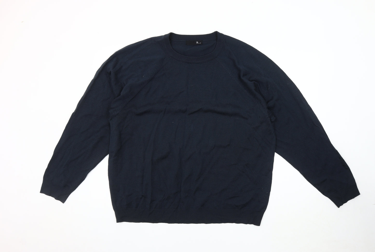BHS Men's Blue XL Pullover Jumper, Crew Neck