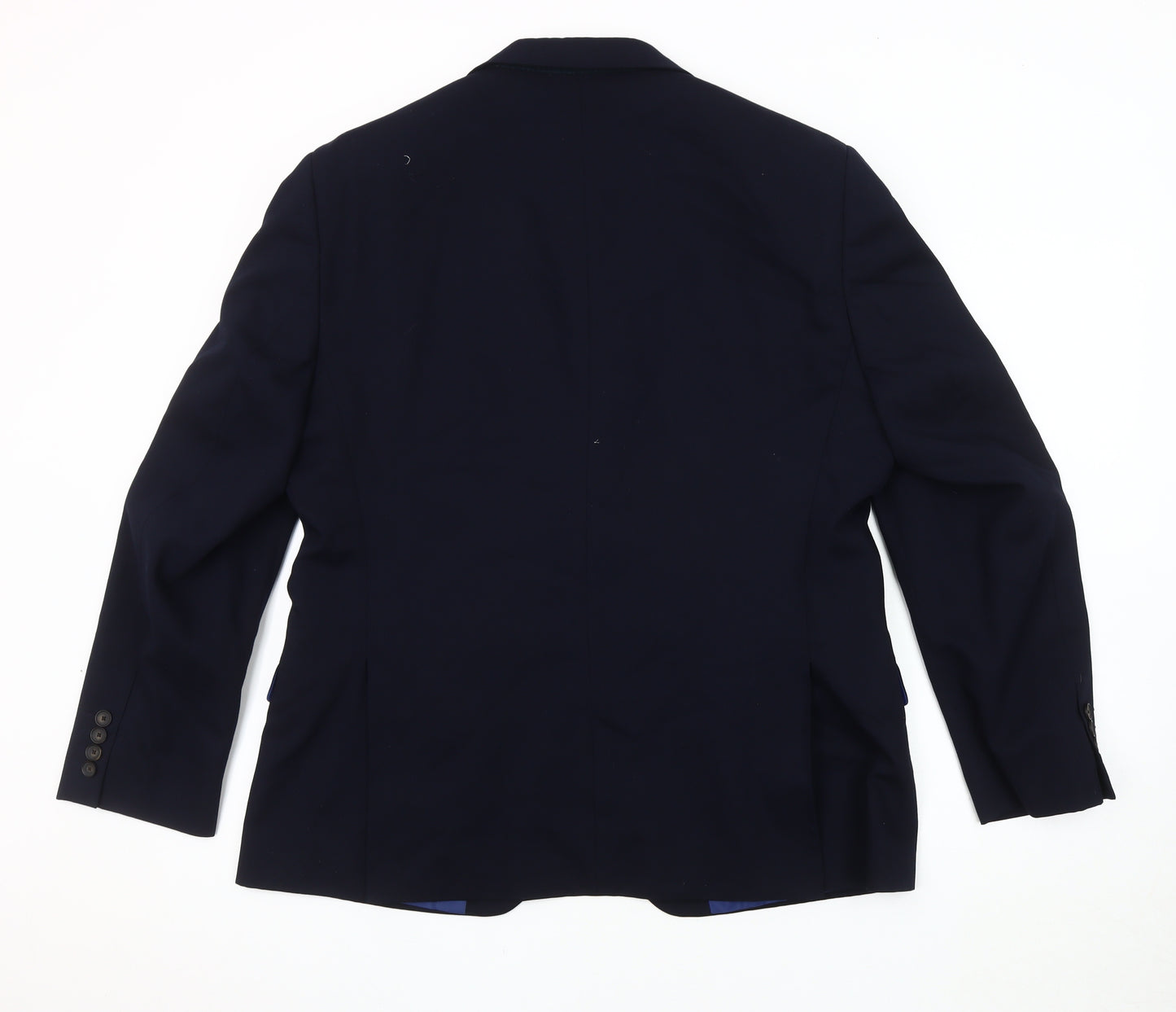 Marks and Spencer Men's Blue Blazer - Size 42, Regular Fit