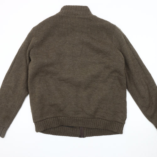 Trait Men's Brown XL Basic Jacket Full Zip Lined