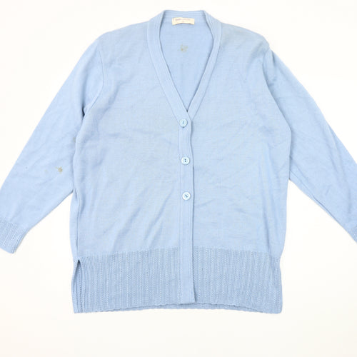 Bonmarché Women's Blue Cardigan XL V-Neck