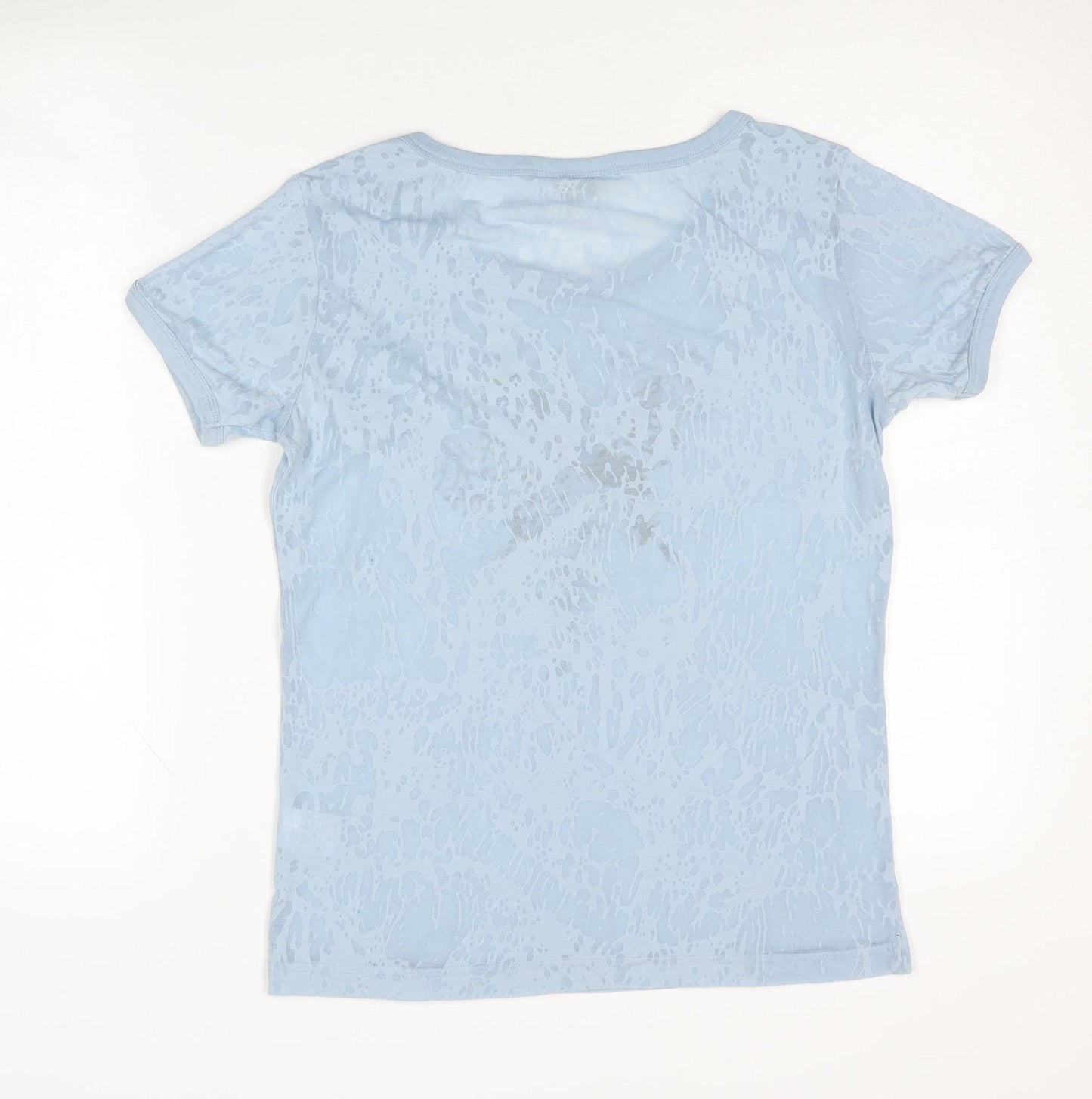 Lakeland Women's Blue T-Shirt - Butterfly Design, Size 16