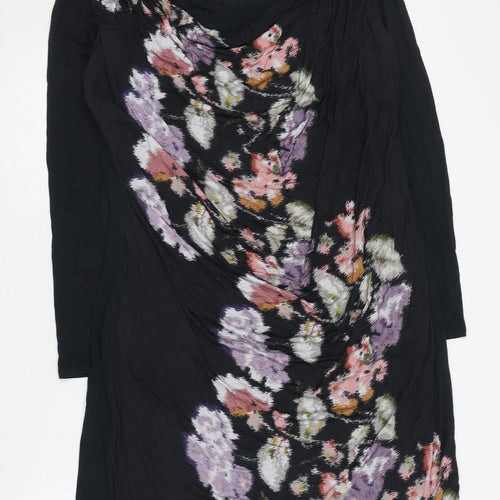 Laura Ashley Women's Black Floral Dress Size 18