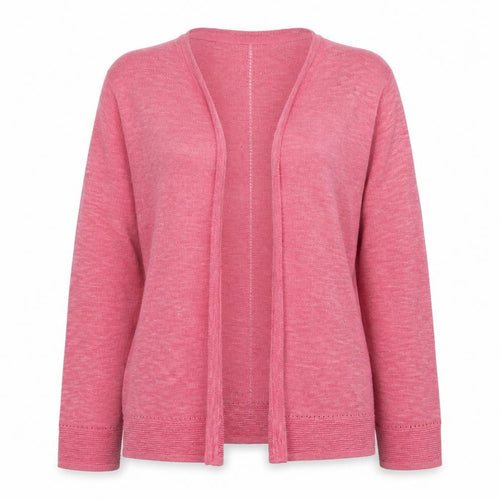 RJR John Rocha Women Pink Open Front Cardigan Size 14