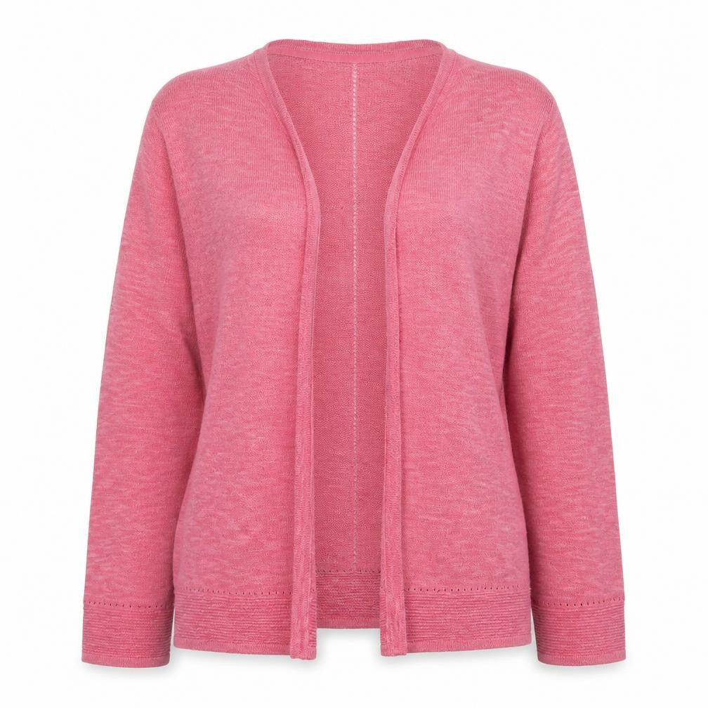 RJR John Rocha Women Pink Open Front Cardigan Size 14