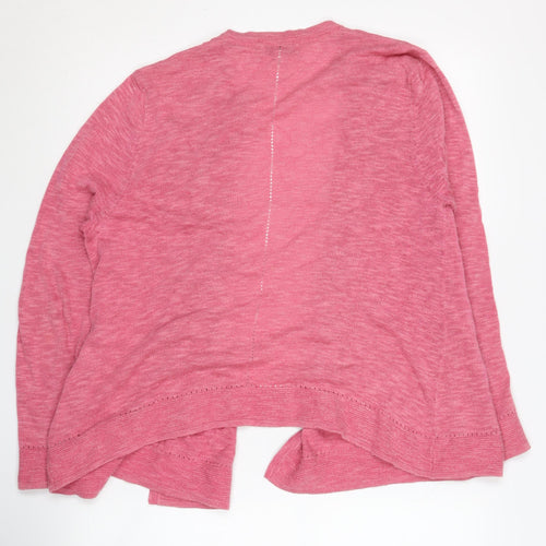 RJR John Rocha Women Pink Open Front Cardigan Size 14