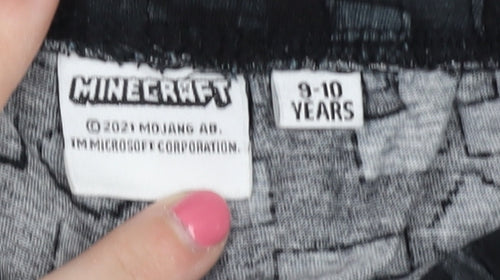 Minecraft Boys Black Graphic Pyjama Pants 9-10 Years