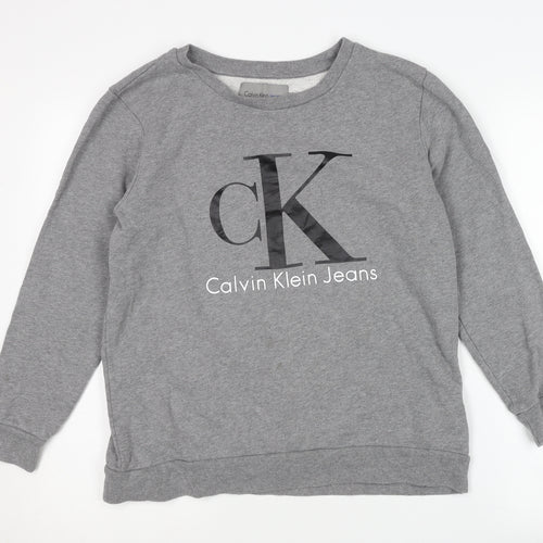 Calvin Klein Men's Grey Sweatshirt Size S