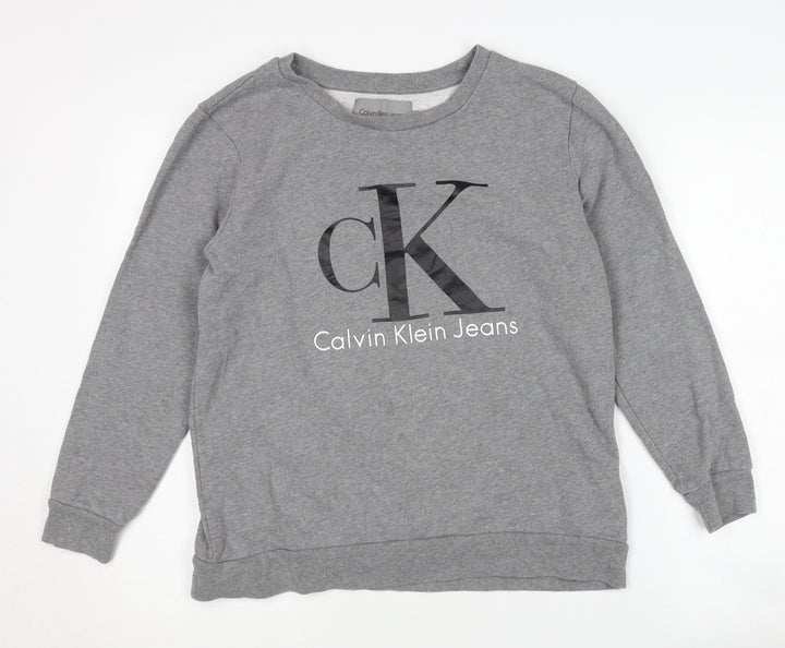 Calvin Klein Men's Grey Sweatshirt Size S