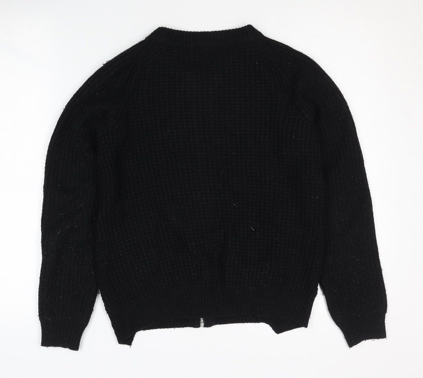 Warehouse Women's Black Full Zip Jumper Size 8