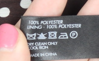 J. Taylor Women's Black Polka Dot A-Line Skirt 22