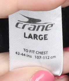 Crane Men's Black 1/4 Zip Sweatshirt - Large