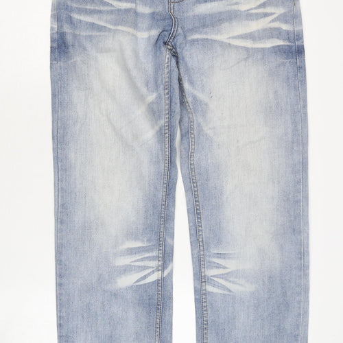 Peacocks Men's Blue Straight Jeans W32 L32