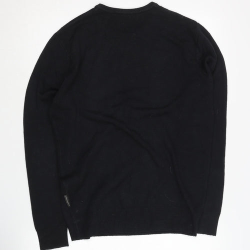 French Connection Men's Black M Pullover Jumper Acrylic