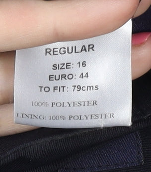 Wardrobes Women's Black Pencil Skirt Size 16