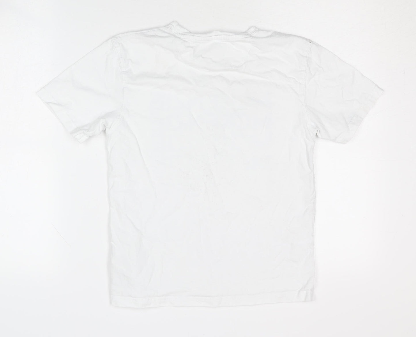 McKenzie Boys White Graphic T-Shirt, Size 12-13, Casual Cotton